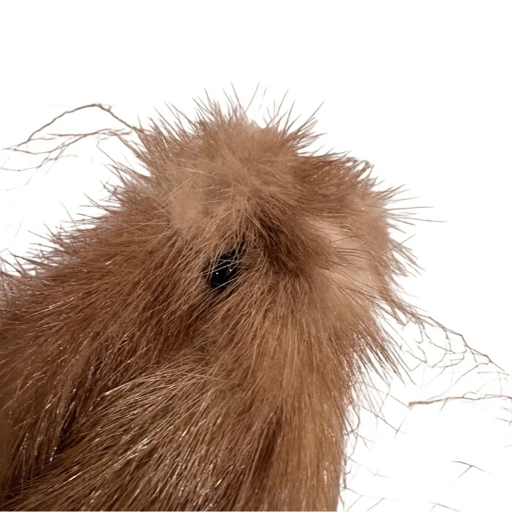 Bundle (2) Vintage Fascinator Pillbox Whimsy Hats 40-60s Pheasant Feather & Mink - Picture 8 of 17